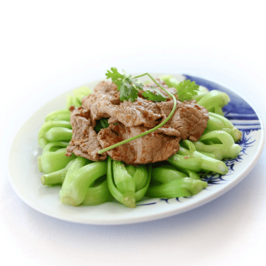 Cải thìa xào bò