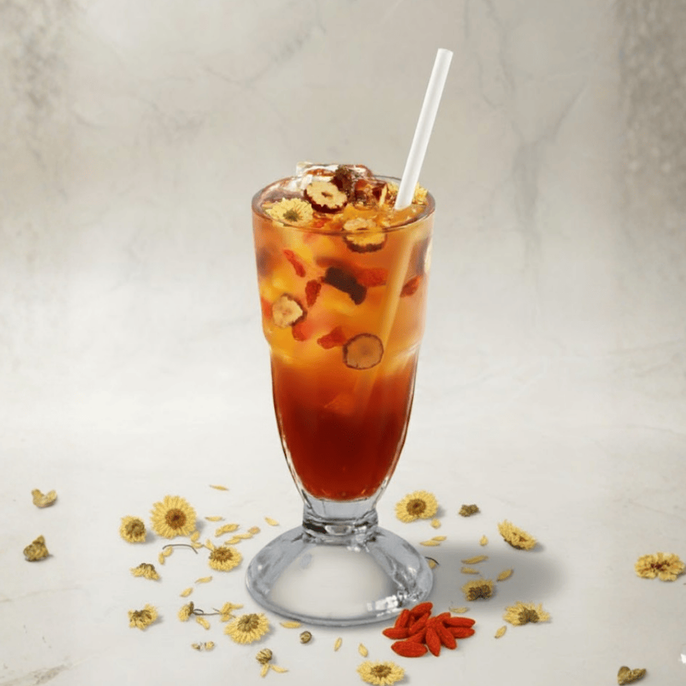 trà hoa cúc kỷ tử táo đỏ